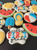 Schools out! (12 cookies)