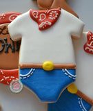 Cowboy Baby Cookies (12 cookies)