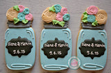 Blooming Mason Jars (12 cookies)