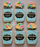 Blooming Mason Jars (12 cookies)