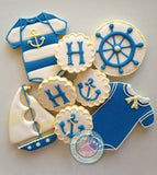 Nautical Baby Shower (24 cookies)