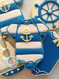 Nautical Baby Shower (24 cookies)