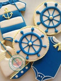 Nautical Baby Shower (24 cookies)