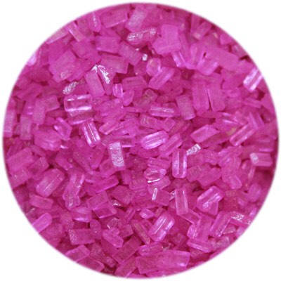 Fuchsia Sugar Crystals