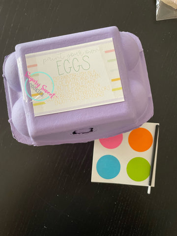 Mini paint your own egg carton! (6 cookies)