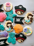 Pirates and Mermaids! (24 cookies)