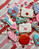 Sending my love! (6 cookies)