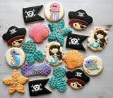 Pirates and Mermaids! (24 cookies)