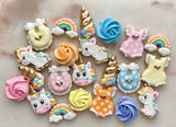 Mini Unicorn Baby Shower (48 cookies)