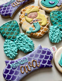 Mermaid Birthday (12 cookies)