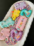 Dinosaur birthday Cookies (12 cookies)