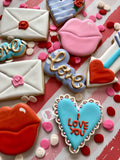 Sending my love! (6 cookies)