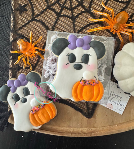 Girly Hlwn mouse (single cookie)