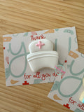 Nurse cookie card