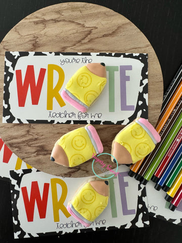 Write Teacher Cookie card!