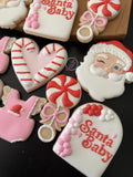 Santa,  baby shower cookies (24 ct)
