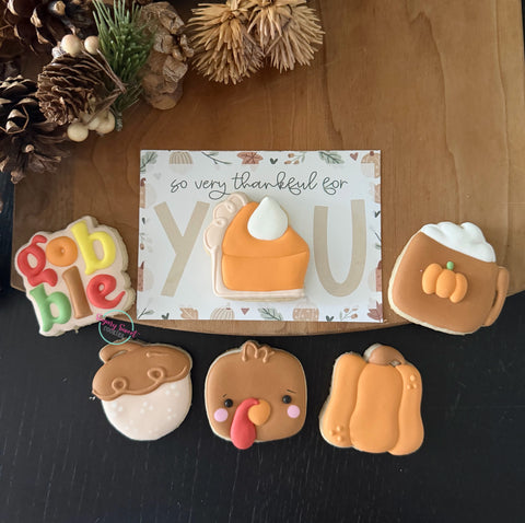 Thanksgiving Cookie card!