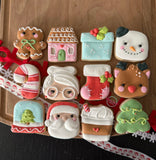 Santa fun! (12 mini cookies)