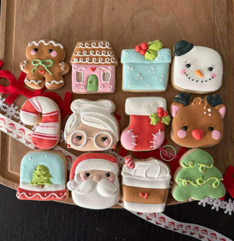 Santa fun! (12 mini cookies)