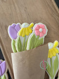Skinny flower bouquet (3 cookies)
