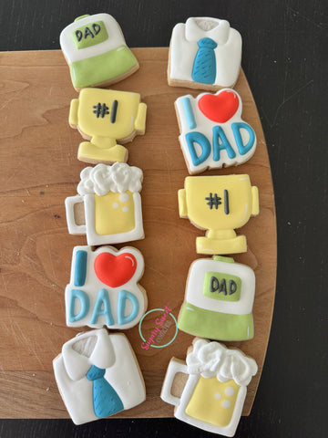Dad is number 1! (5 mini cookies)