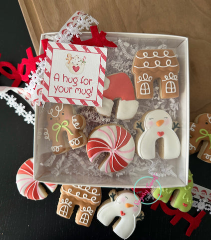 Hug for your mug! (6 mini cookies)