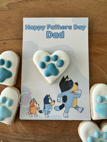 Dog dad cookie card