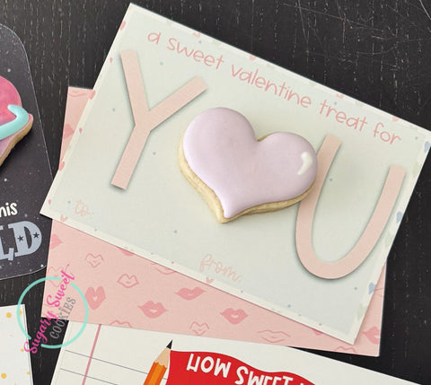 Valentines day Cookie Card