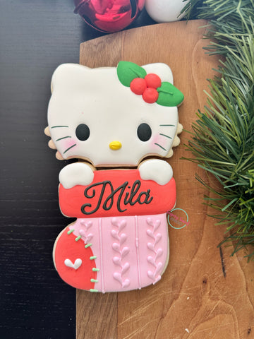 Kitty stocking (2 piece set)