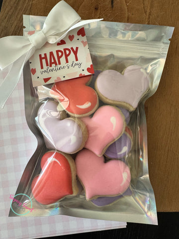 Hearts baggie (12 mini cookies)