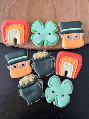 St. Patrick’s Day minis! (1 sleeve; 4 2.5inch cookies)