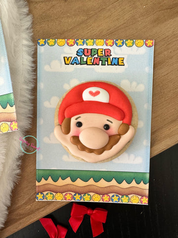 Super Valentine Cookie Card