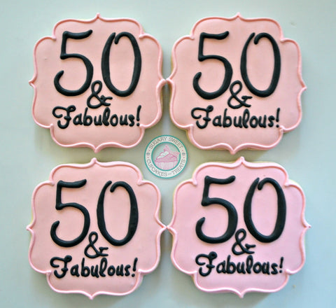 50 & Fabulous (12 cookies)