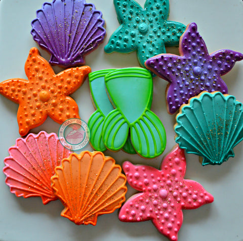 Bright Mermaid (24 cookies)