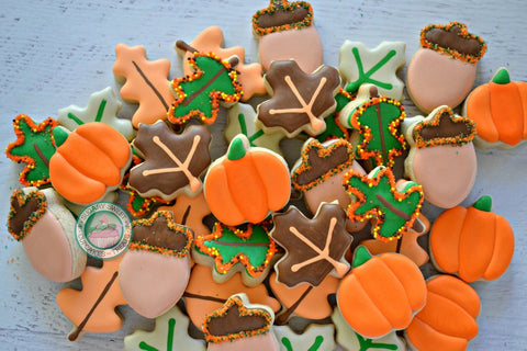 Mini Fall themed cookies (24 cookies)
