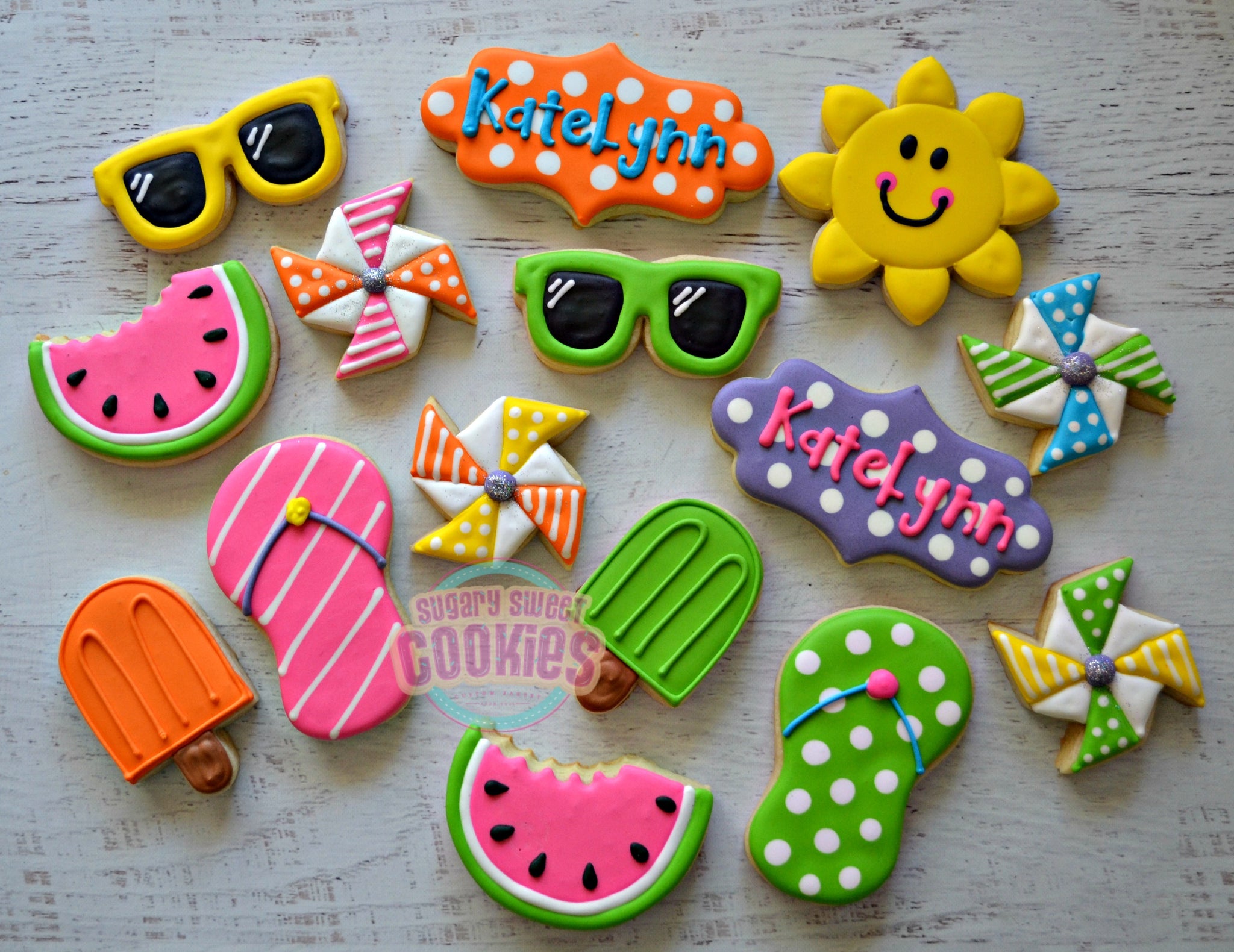Bright Summer Fun! (24 cookies) – SugarySweetCookies