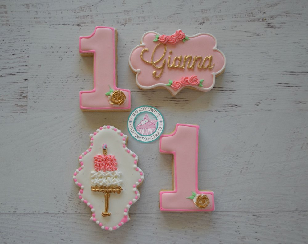 Rose Gold Fall Birthday Cookie Set