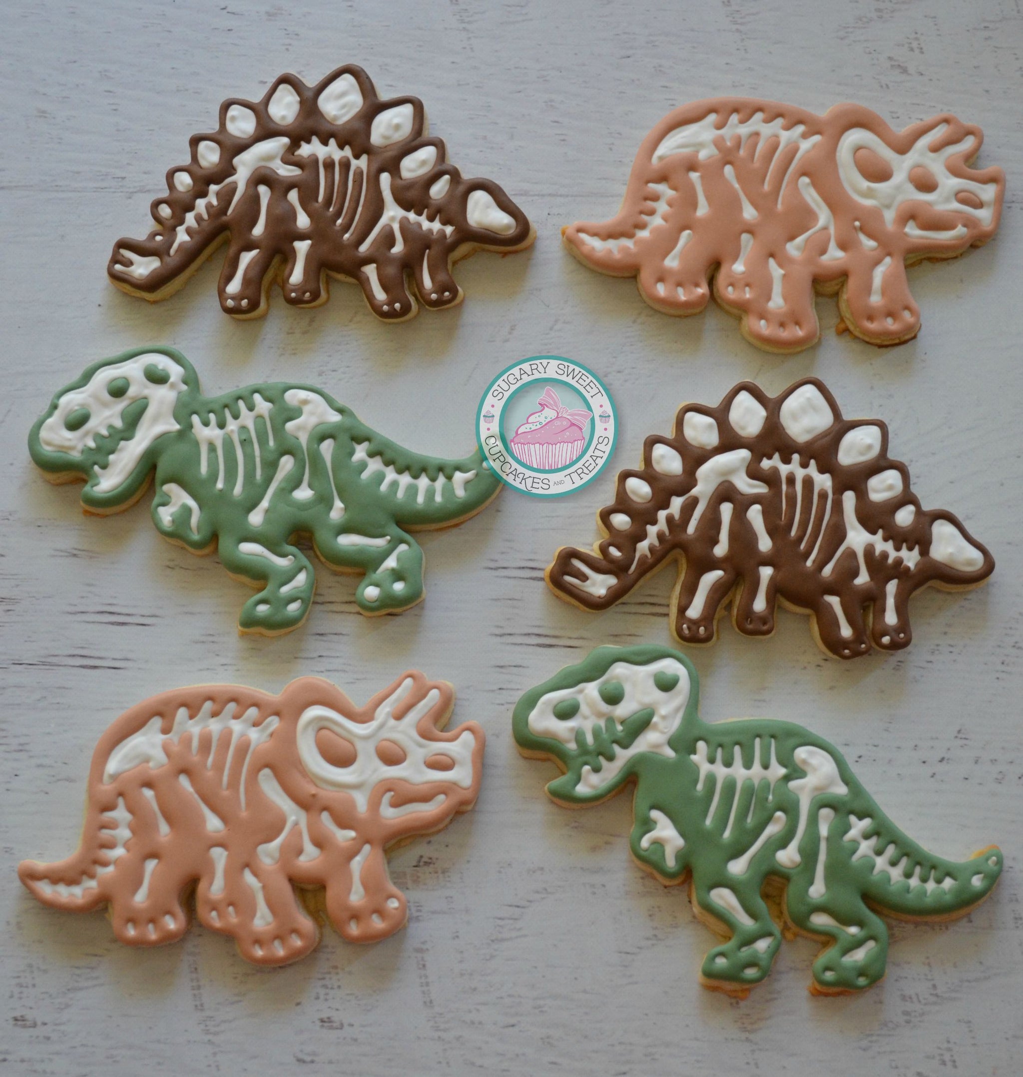 Extra large orders dinosaur cookies (12)