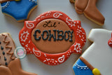 Cowboy Baby Cookies (12 cookies)