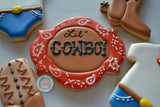 Cowboy Baby Cookies (12 cookies)