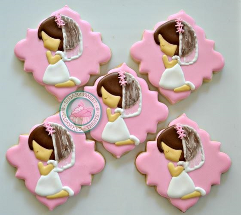 A Very Sweet Praying Girl/Boy (12 cookies)