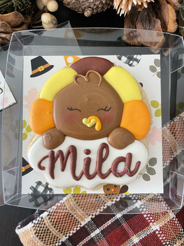 Personalized turkey (1large cookie)