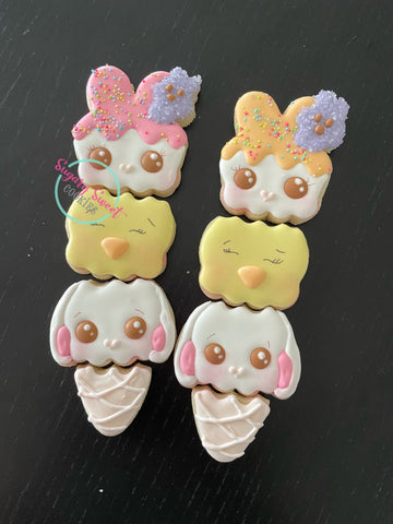 Mini Easter Ice cream ! 4 piece minis