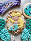 Mermaid Birthday (12 cookies)
