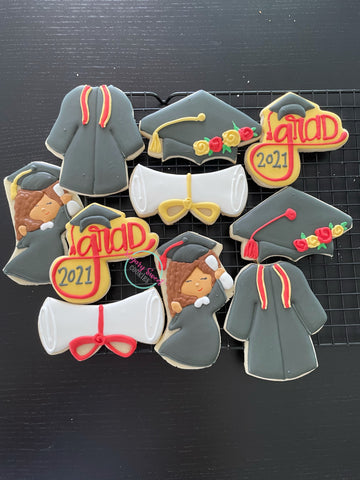 Congrats grad! (12 cookies)