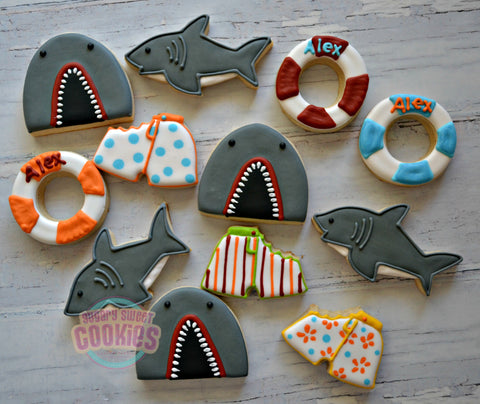 Shark Attack! (24 cookies)